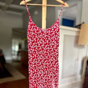 Reformation Jenna Dress Red Size 6